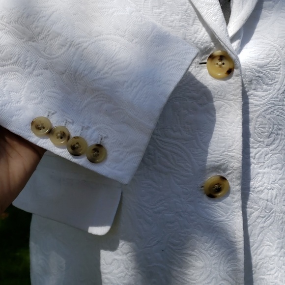 NWOT J. Crew 10P White Tapestry Schoolboy Jacket! - Picture 5 of 8